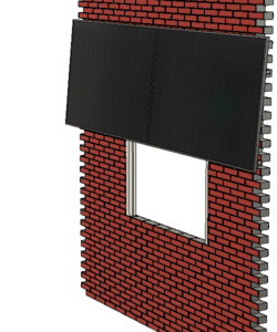 AIM Solar mounting in winter position