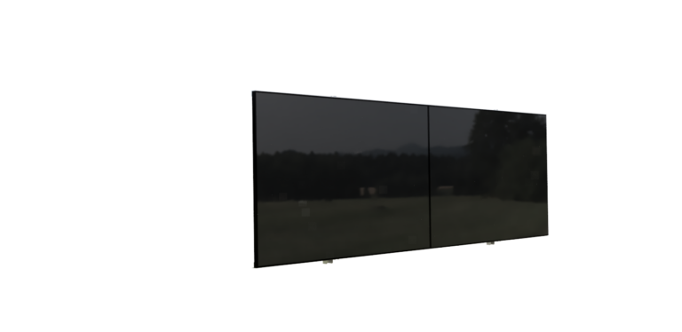 The solar panels fold to the wall to allow sunlight inside