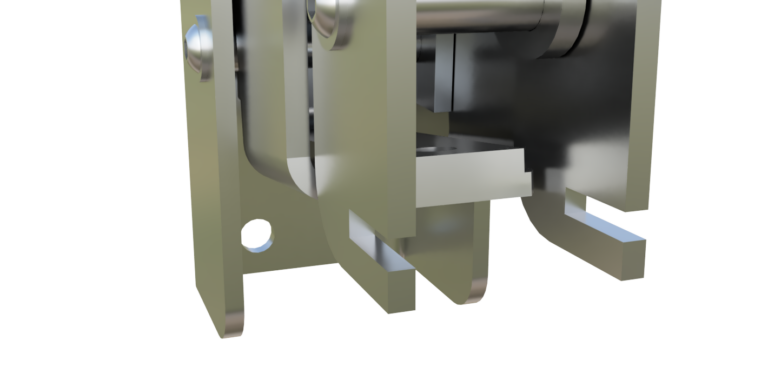 The lower part of the support in winter position